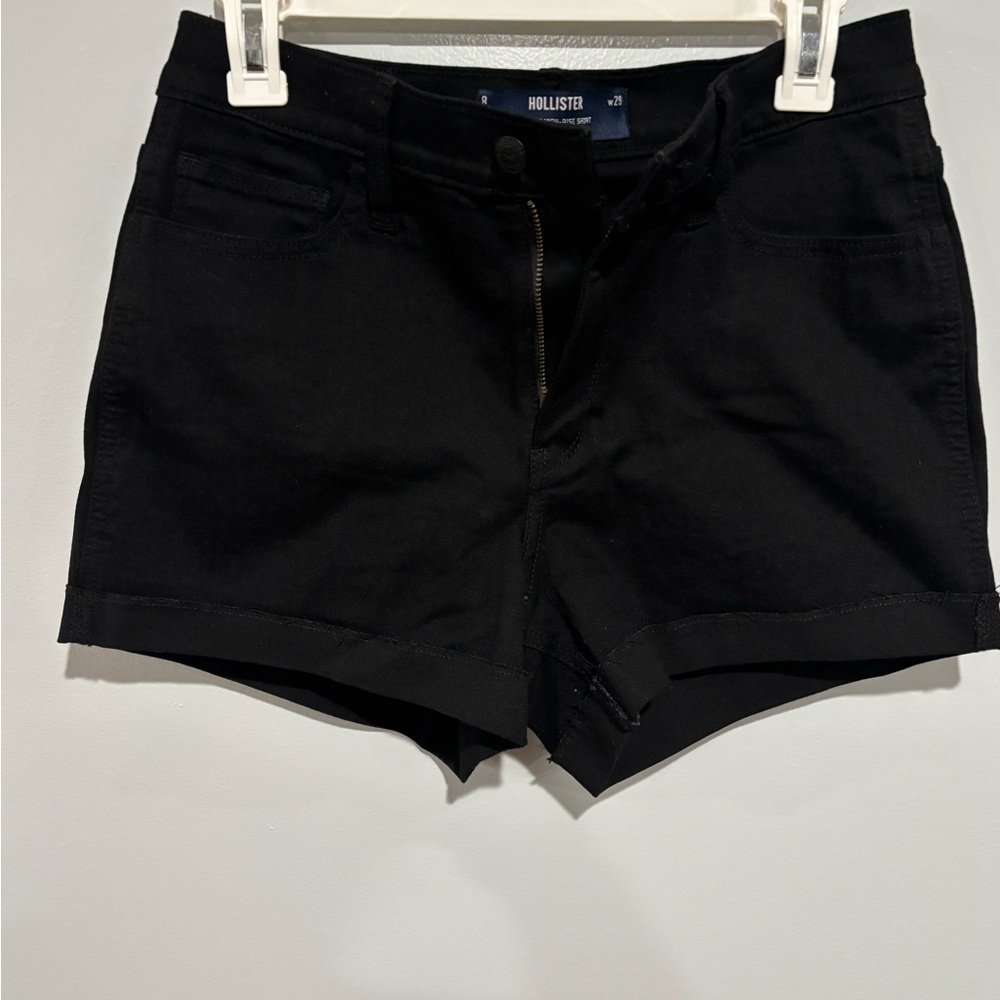 Hollister Women's Dark Jean Shorts (8)